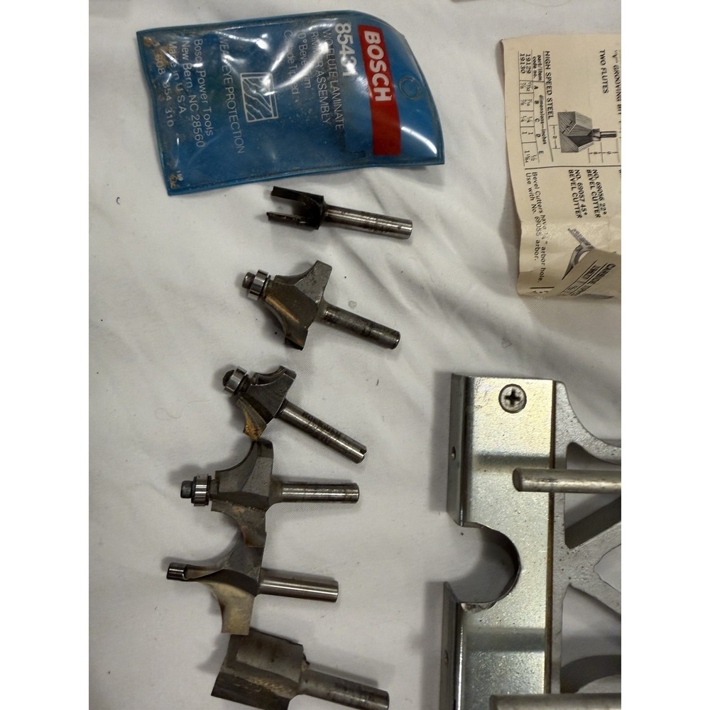 Skil 295 Router 22,500 RPM 5.5 AMPS Tested Lot Of 20+ Router Bits Metal Case - Picture 14 of 15